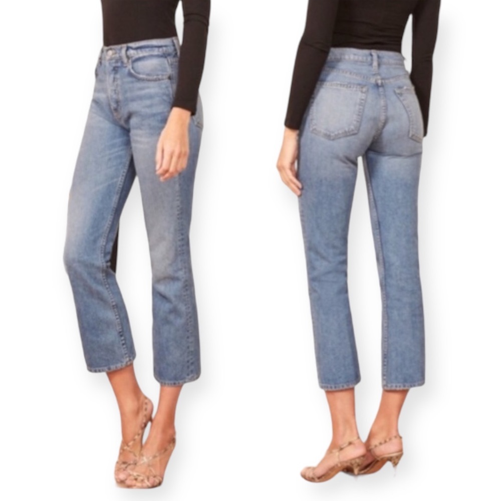 Reformation Jordi Kick Flare Jeans Arches